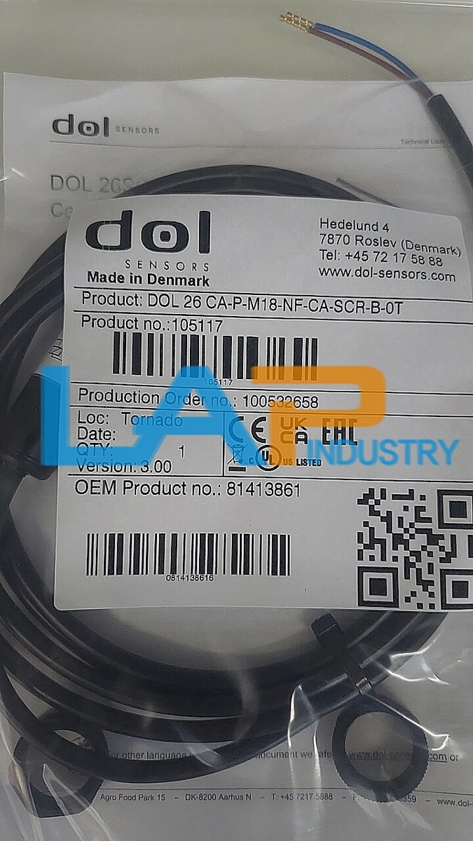 1Pc New For dol Level Sensor DOL26 CA-P-M18-NF-CA-SCR-B-0T 20-280V