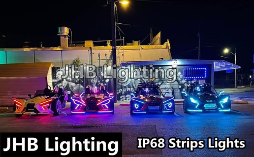 4FT Bluetooth Remote Chasing Flow Slingshots LED IP68 Strips x16PCS Lights KIT - Picture 10 of 13