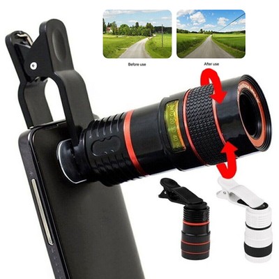 Universal 12X Zoom HD Optisches Teleskop Telephoto-Objektiv Telefon für Handy
