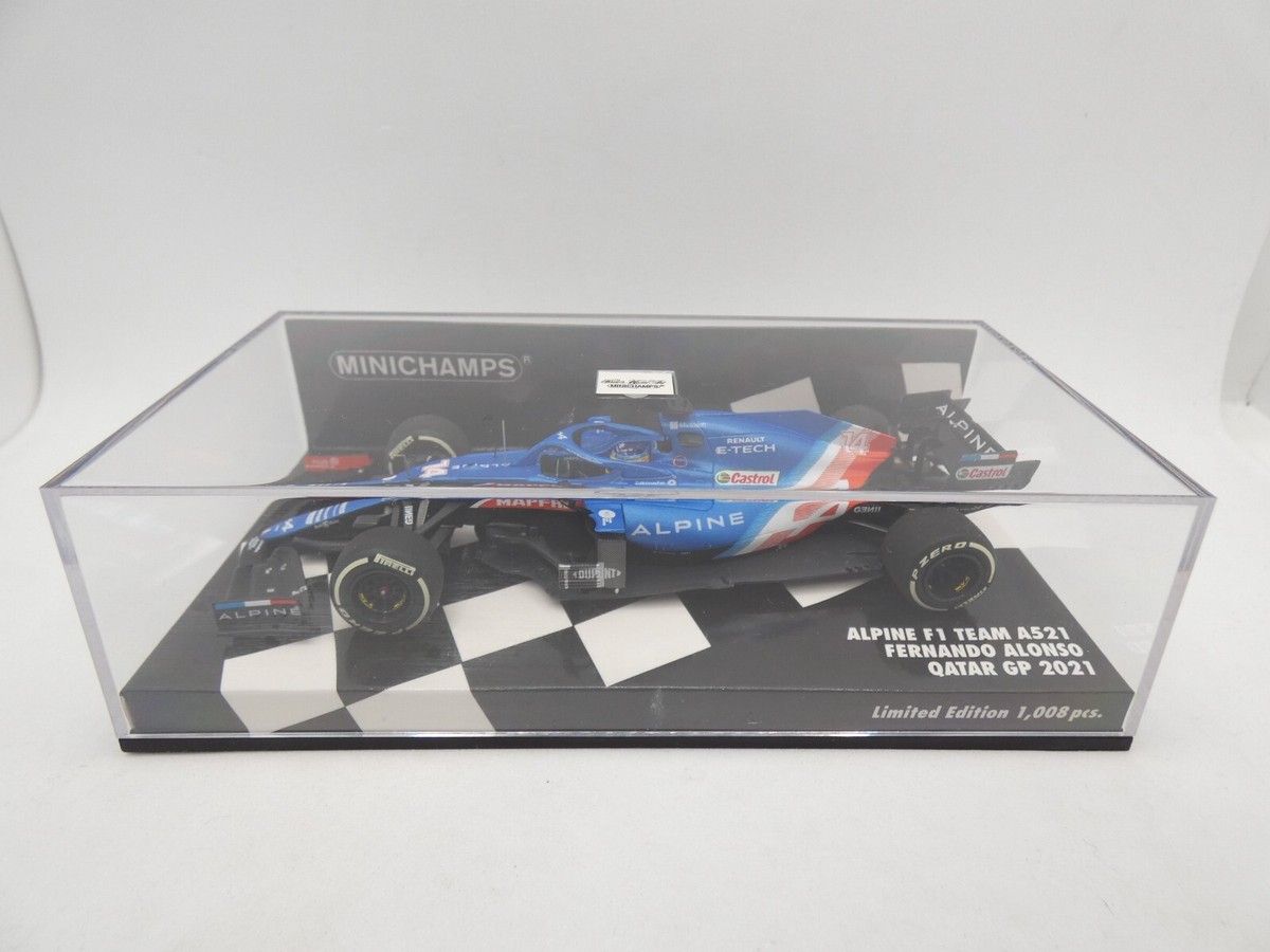 PMA 1/43 アルピーヌ ルノー F1 A521 アロンソ 14 2021 Minichamps 1:43 Fernando Alonso Alpine A521 #14 3rd Qatar GP