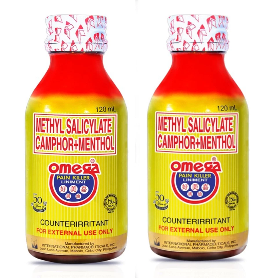 2 x OMEGA PAIN KILLER Liniment 120mL Original