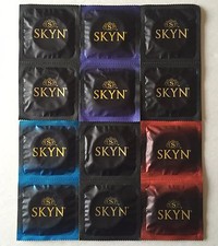 SKYN Sampler Assortment of NON-LATEX Bulk Condoms Silver Pocket Case