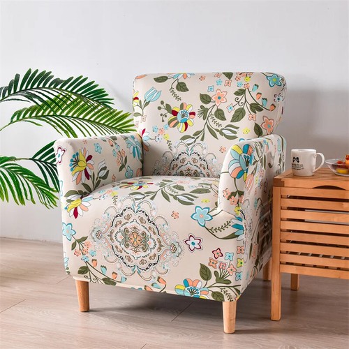 Floral Club Sofabezug Elastisch Wanne Sesselbezüge Einzel Couch Schonbezüge - Bild 11 von 28