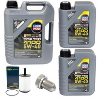MotoröL Set 4100 5W-40 Liqui Moly 7 Liter + ÖLfilter + Schraube FüR VW Multivan