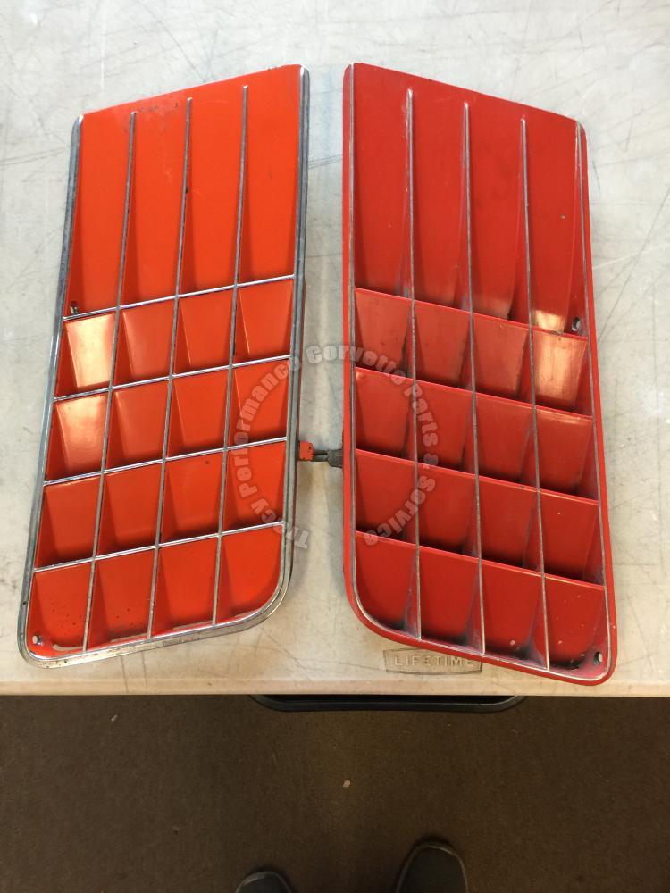 1970 Corvette Original GM# 3966797 3966798 Side Louvers Pair | eBay