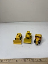 Hot Wheels Matchbox Construction Vehicles Bulldozer Road Roller Lot of 2 1970's