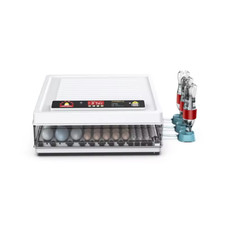 130 Egg Capacity Dual Power Supply Automatic Egg Incubator Egg Hatcher white