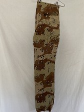 US MILITARY DESERT STORM 6 COLOR CHOCOLATE CHIP BDU PANT MEDIUM-XLONG NEW