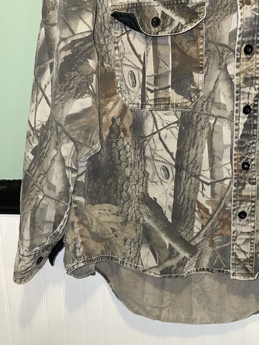 VTG 90s Camo Button Down Long Sleeve Shirt Men’s L Realtree Made In USA - Picture 4 of 14