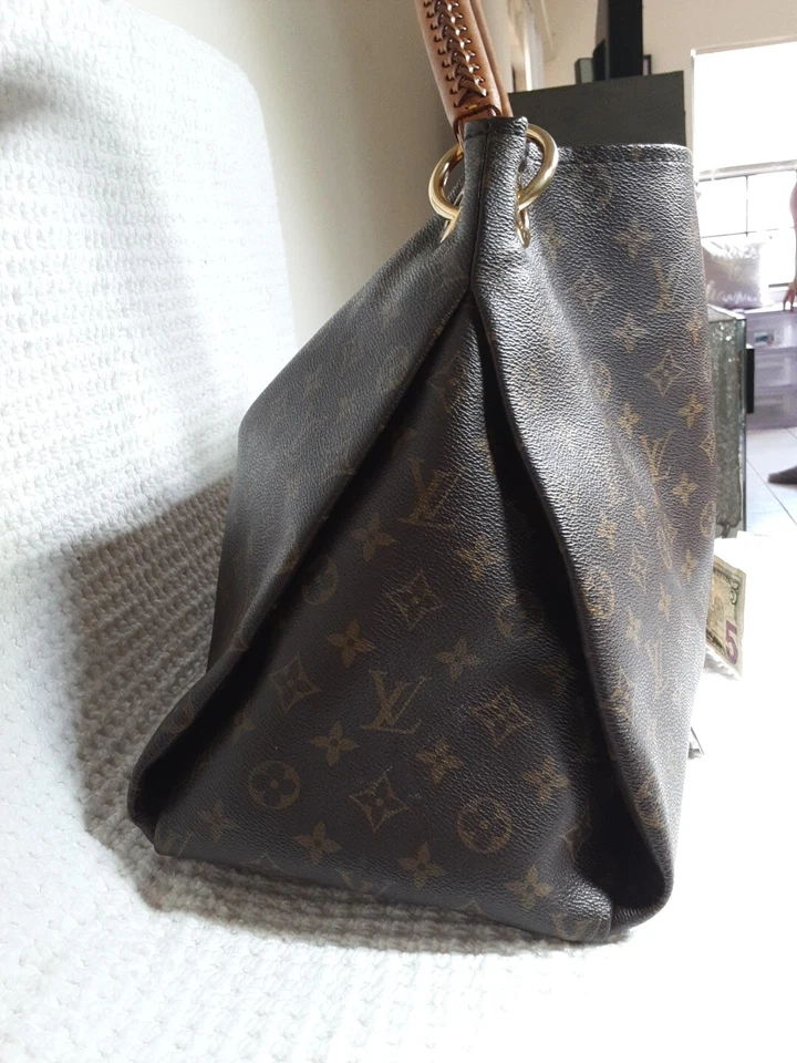 Bolso de Mano Louis Vuitton Extra Grande Artístico Marrón L V Foto 4 de 4