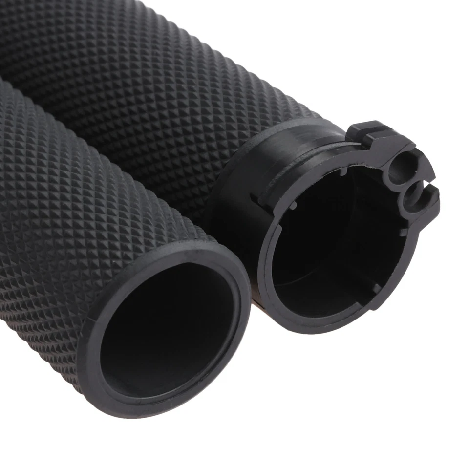 1" Handle Bar Hand grips For Harley Davidson Touring Sportster XL883 1200 Black - Image 2 of 4