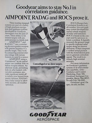 9/1973 PUB GOODYEAR AEROSPACE AIMPOINT RADAG GUIDE SYSTEM ORIGINAL ANZEIGE