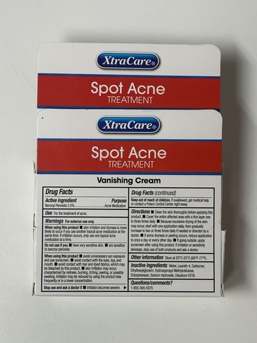4 Packs Of XtraCare Spot Acne Treatment Vanishing Cream 0.75 Oz - Picture 12 of 12
