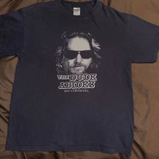 The Dude Abides The Big Lebowski T Shirt Cotton Medium M&O Knits