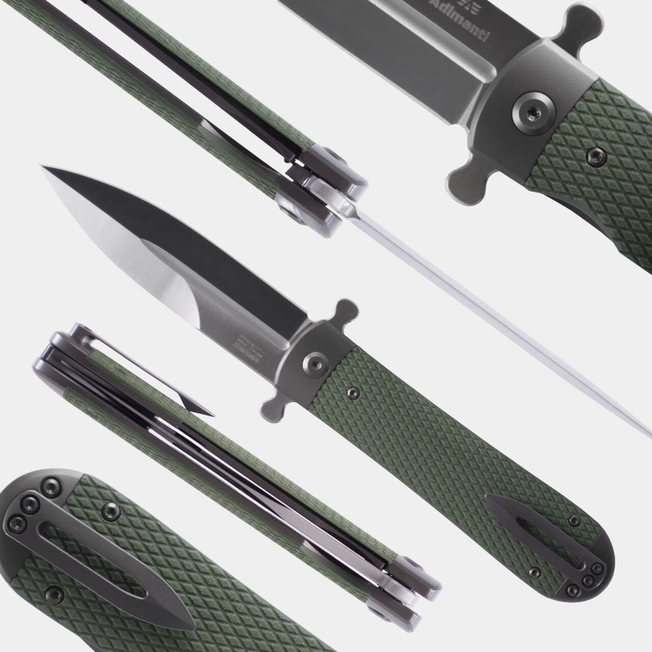 Ganzo Knives SAMSONGR Samson Linerlock Green Folding Pocket Knife eBay