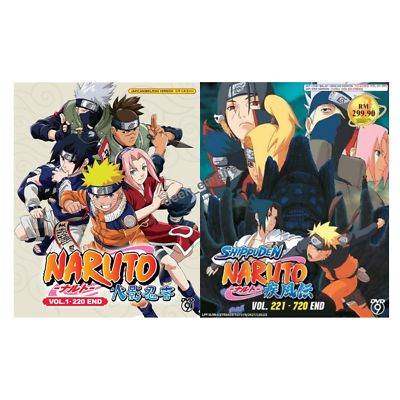 Anime DVD Naruto / Naruto Shippuden / Boruto English Dubbed