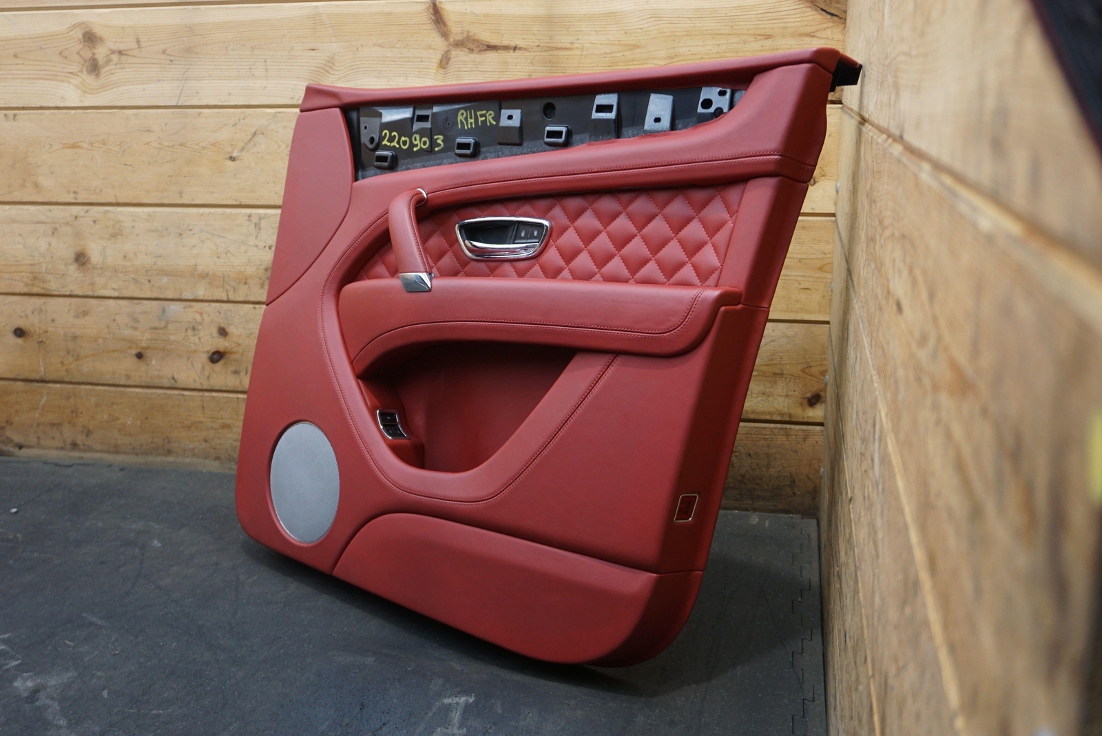 Front Right Interior Door Trim Panel Red Leather OEM 36A867108 Bentley Bentayga