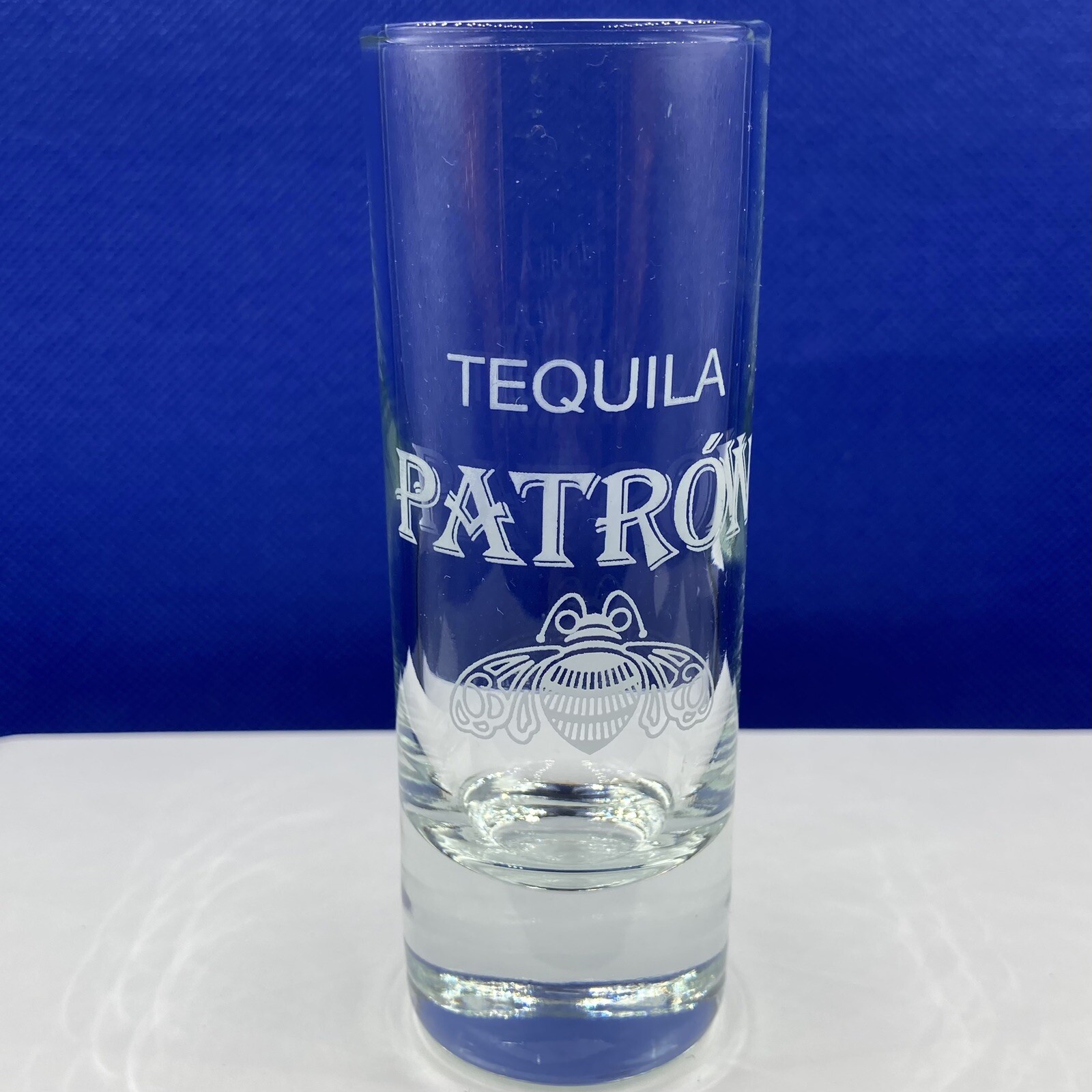 Patron Tequila Bee Tall Shot Glass.