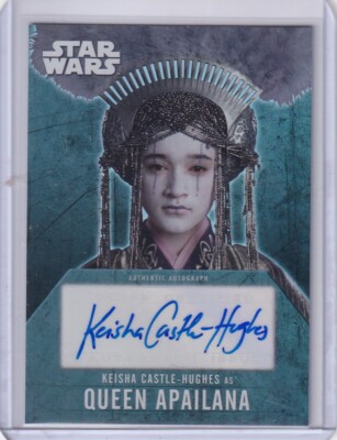 2016 Topps Star Wars Evolution Keisha Castle-Hughes Queen Apailana Autograph