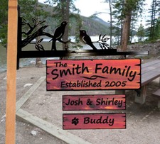 Custom Carved Cedar Wood Sign -Personalized- Last Name Gift Plaque Home Decor