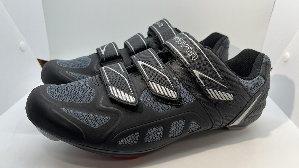 Gavin Road Bike Mesh Unisex Cycling Shoes Black EU 43 Mens  display picture 2