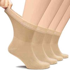 Hugh Ugoli Diabetic Ankle Socks Mens Lightweight Bamboo 4 Pair A2030