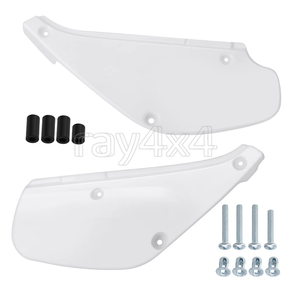 For 1988-2000 Honda XR80R XR100R White Pair Left & Right Side Cover Panel Fender - Image 2 of 4