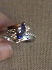 Tanzanite Bypass Ring, Triple A,with zircons — photo 5