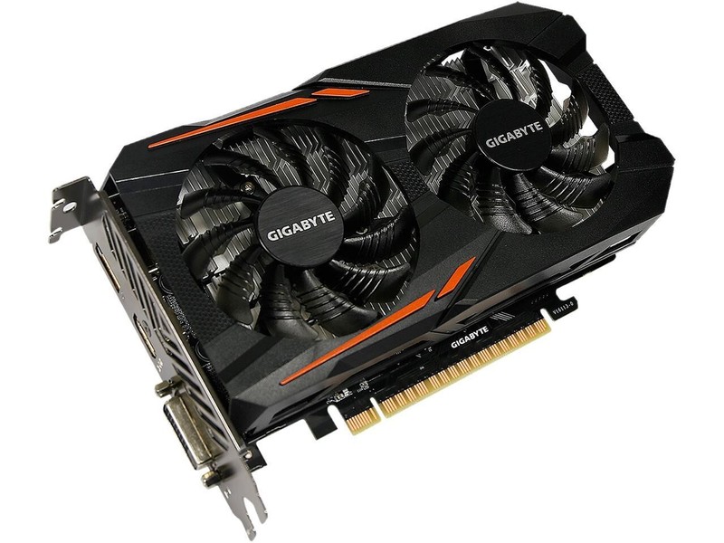 GIGABYTE GeForce GTX 1050 Ti 4GB GDDR5 PCI E 3.0 x16 Video Cards GV-N105TOC-4GD