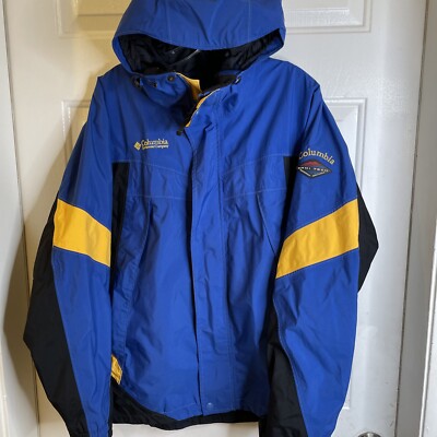 Columbia Men s M Waterproof Nylon Omni Tech Zip Up Jacket Omni Tech AS IS READ