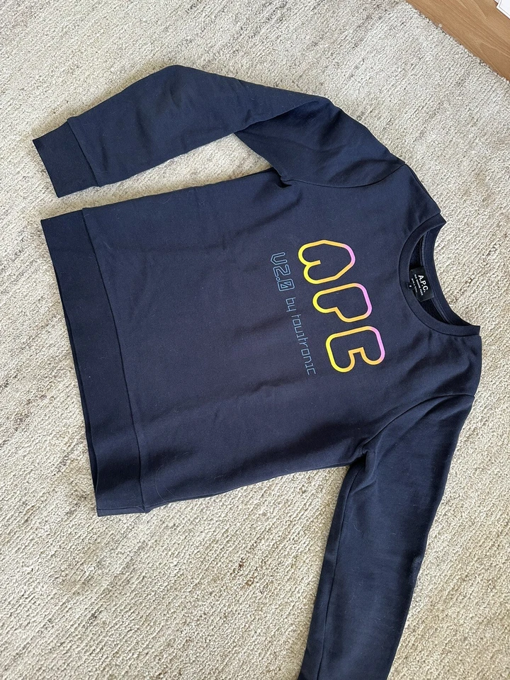 APC USA Sweatshirt Pullover dunkelgrau/schwarz gr. S 36 Neuw - Bild 2 von 4