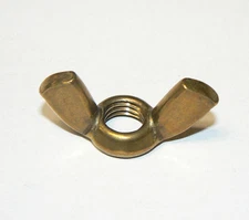1/2"-13 Brass Wing Nuts - UNC - Lot of 9 Pcs.