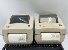 LOT OF 2 ELTROM ZEBRA LP2442PSA REVG Thermal Label Printer Tested Works / NO PWR