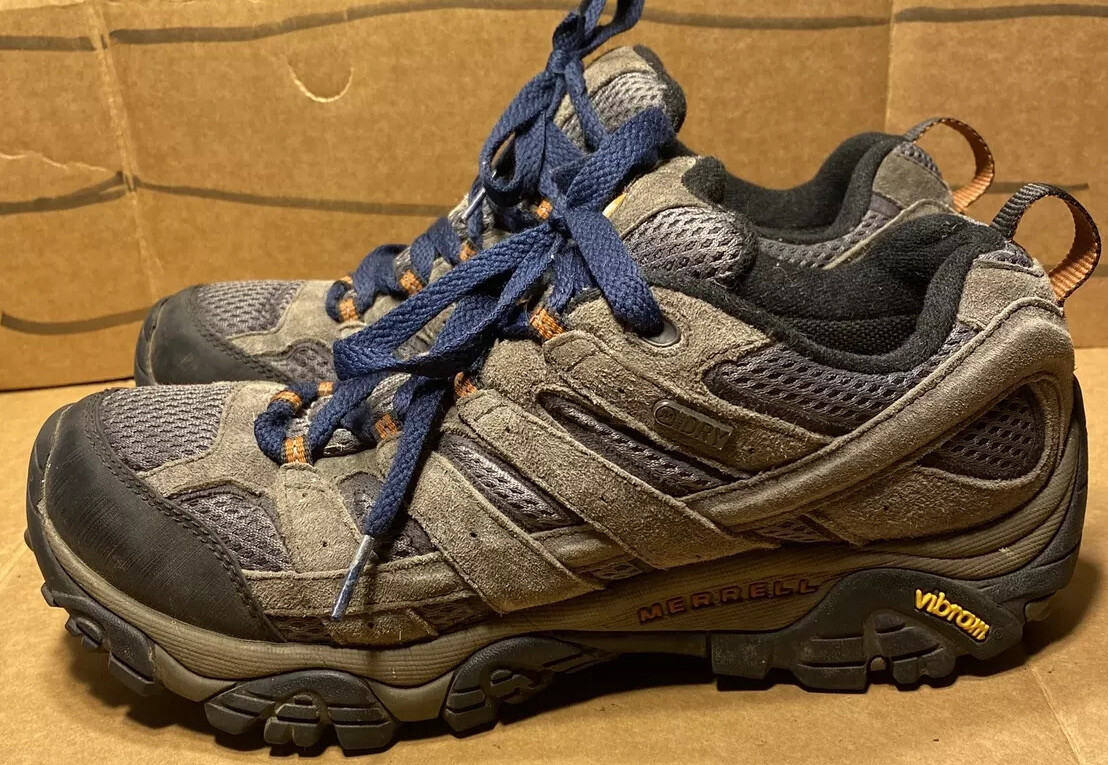 Merrell Moab 2 Vibram Sole Beluga Waterproof Hiking Shoes Mens Size 8