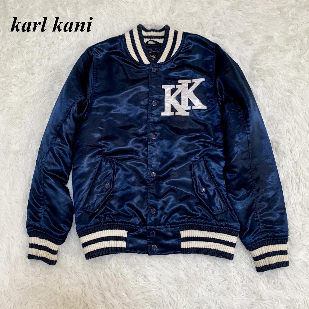 Karl Kanai Stadium Jacket, Blue, Size S, Quilted Back, New
