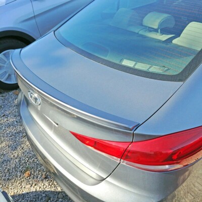 For: Hyundai Elantra 2017-2018 Painted No-Drill Flush Mount Spoiler #SA-ELA17