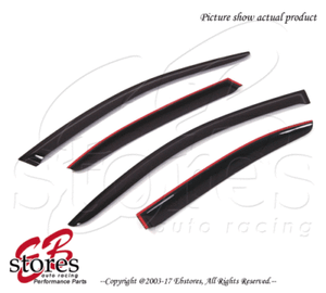 Light Tinted Out-Channel Vent Visor 4pcs 2008-2014 Mercedes-Benz C200 C250 C300