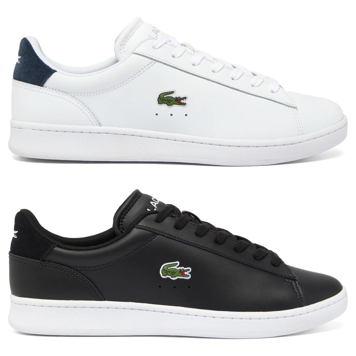 Lacoste Trainers Lacoste Carnaby Set Leather Trainers 48SMA0011 BNIB