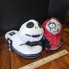 Nightmare Before Christmas Plush JACK SKELLINGTON SALLY Slippers ADULT Sz 11/12