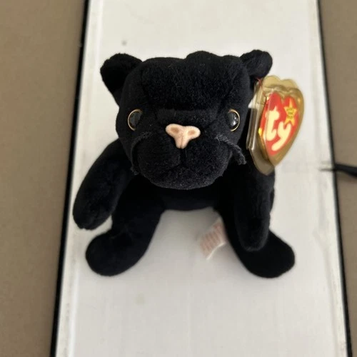 Ty Beanie Baby Velvet the Black Panther Vintage 1995 Plush Stuffed Animal