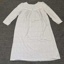 Eileen West Ballet Nightgown Women Large Floral Mini Flannel Cottage Core Maxi