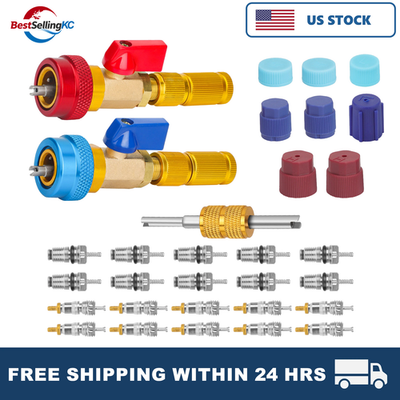 #ad Car A C R134A System Valve Core Quick Remover Installer Tools High Low Pressure $26.18