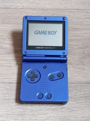 Nintendo Gameboy Advance SP Handheld Spielkonsole Blau Getestet & Gereinigt