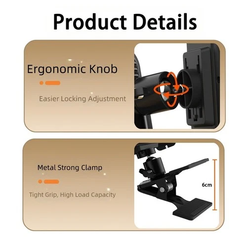 Tablet Holder for Artists with 360 Degree Rotation and Height Adjustment