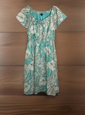 Talbots Petites Women's Tropical Floral Short Sleeves Cotton Size 4P