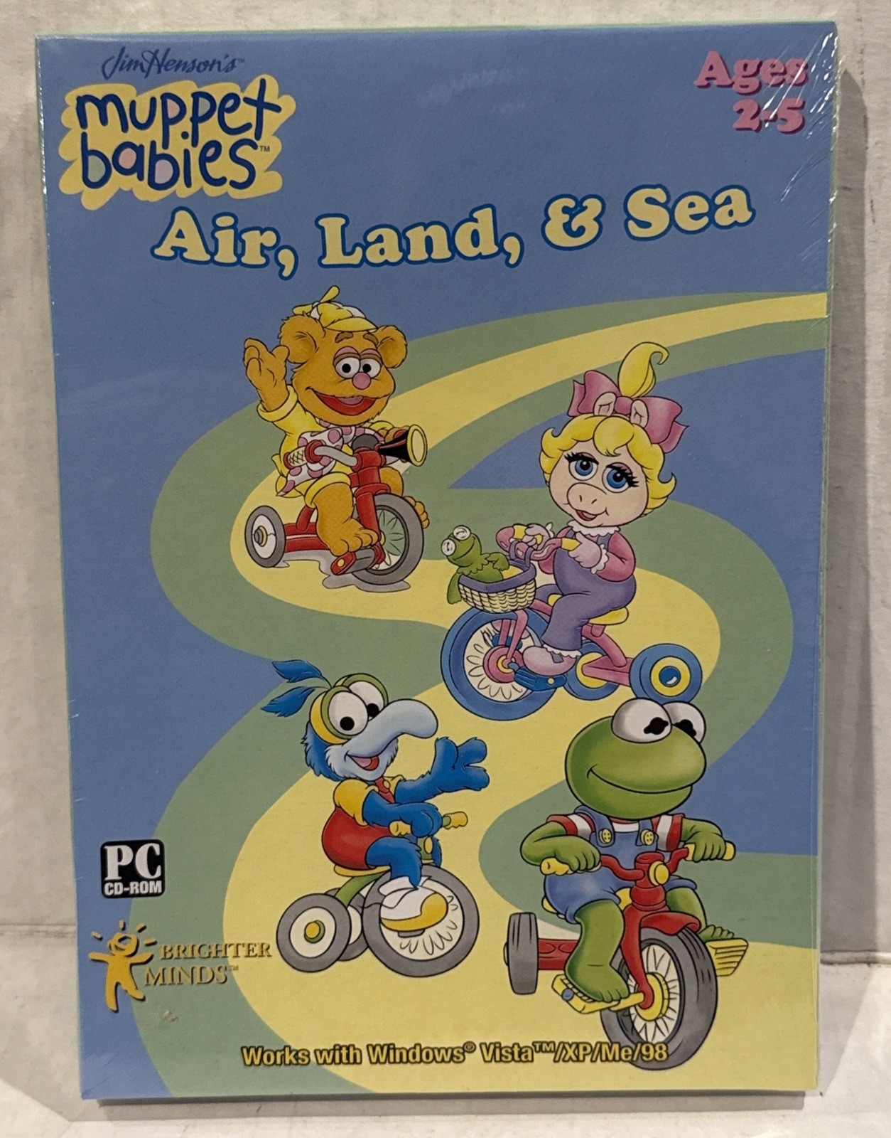 Muppet Babies PC CD-ROM Game New Sealed Air, Land, & Sea