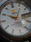 RARE Seiko Superior Titanium White Textured Dial automatic vintage Runs SKZ084