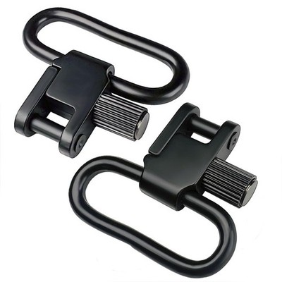 HZMM 2 Pcs QD Sling Swivel Mount, 1.25 Inch Mounts, Quick Detach Black 