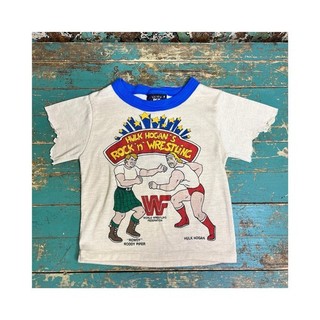 Vintage 1990s Hulk Hogan Roddy Piper WWF Pajama T Shirt Toddler