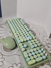 Wireless Keyboard And Mouse Combo In Green